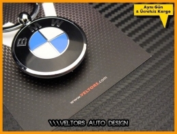 BMW Logo Amblem Özel Krom BMW Anahtarlık