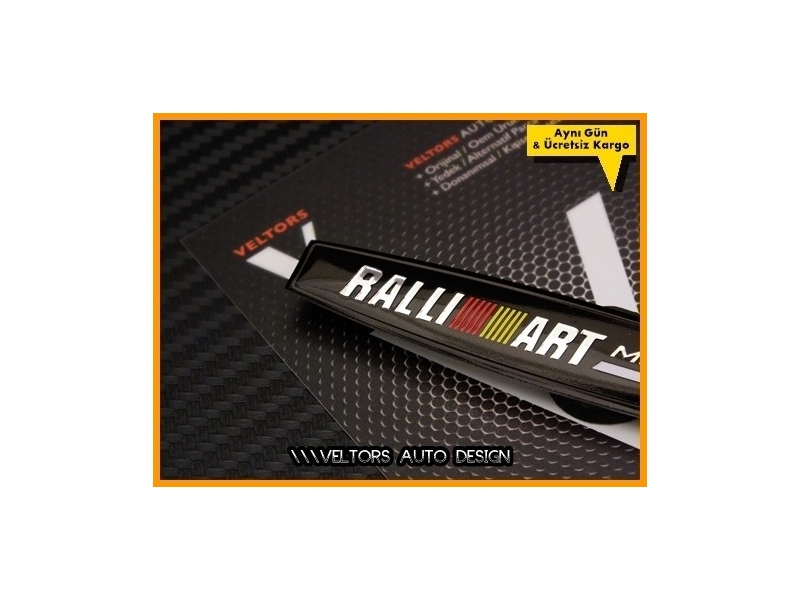 Mitsubishi Ralli Art Torpido Kokpit Logo Amblem