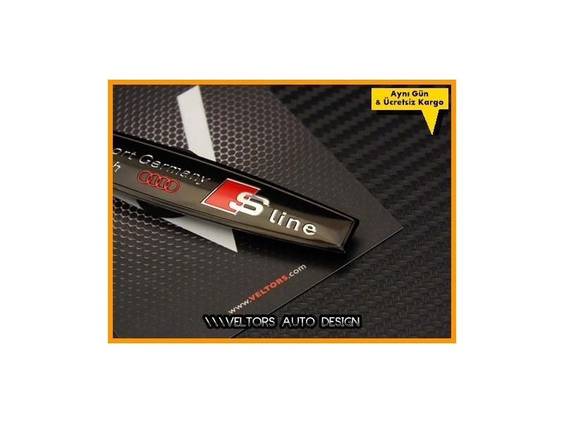 Audi S Line Germany Team Torpido Kokpit Plaket Logo Amblem