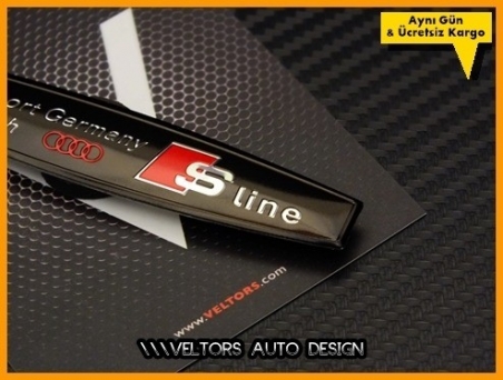 Audi S Line Germany Team Torpido Kokpit Plaket Logo Amblem