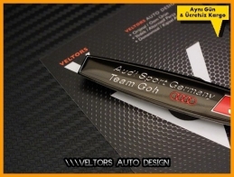 Audi S Line Germany Team Torpido Kokpit Plaket Logo Amblem