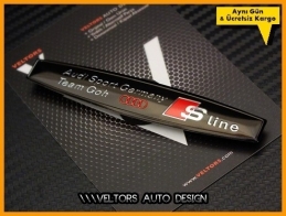 Audi S Line Germany Team Torpido Kokpit Plaket Logo Amblem