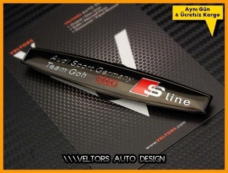 Audi S Line Germany Team Torpido Kokpit Plaket Logo Amblem