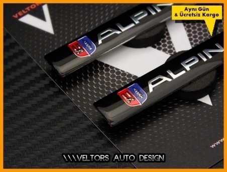 BMW Alpina Koltuk Döşeme Logo Amblem Seti