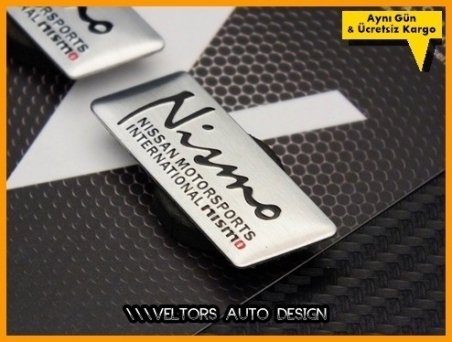 Nissan Nismo Koltuk Döşeme Logo Amblem Seti
