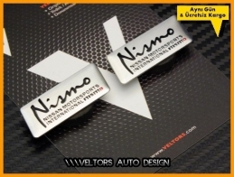 Nissan Nismo Koltuk Döşeme Logo Amblem Seti