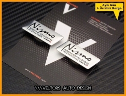 Nissan Nismo Koltuk Döşeme Logo Amblem Seti