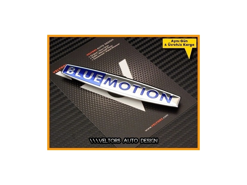 VW BlueMotion Torpido Kokpit Logo Amblem