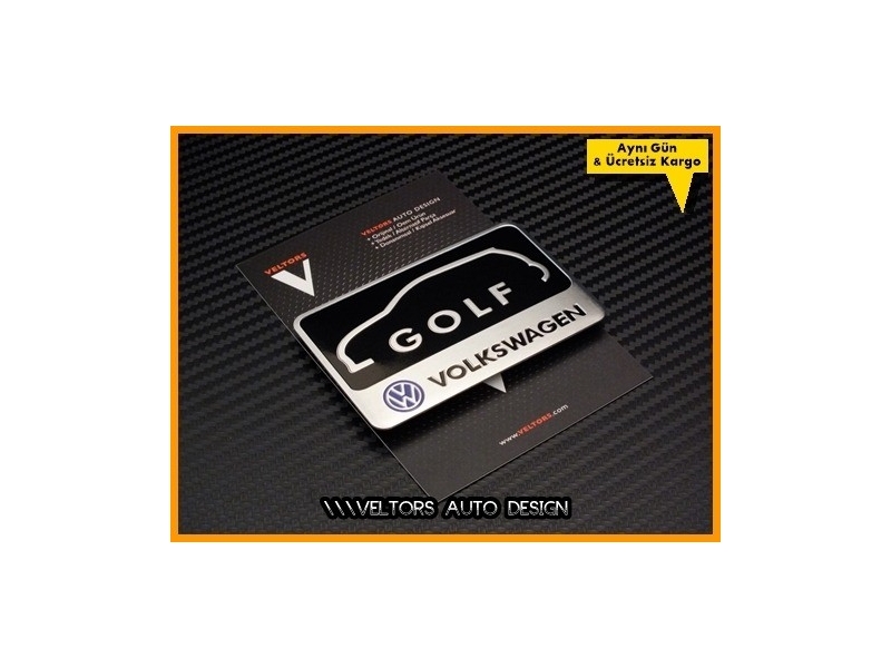 VW Golf Araç Plaket Logo Amblem