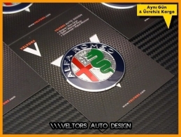 Alfa Logo Amblem Jant Göbeği Göbek Kapak Logo Amblem Set