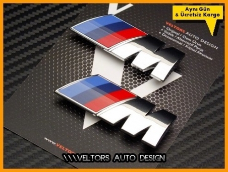 BMW Yan Çamurluk M Logo Amblem Seti