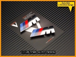 BMW Yan Çamurluk M Logo Amblem Seti