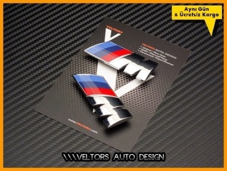 BMW Yan Çamurluk M Logo Amblem Seti