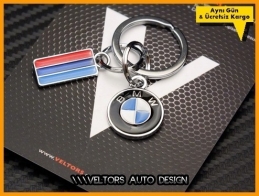 BMW M Logo Amblem Özel Krom 3d Flag BMW M Anahtarlık BMW M Logo Amblem Özel Krom 3d Flag BMW M Anahtarlık