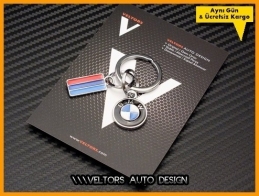 BMW M Logo Amblem Özel Krom 3d Flag BMW M Anahtarlık BMW M Logo Amblem Özel Krom 3d Flag BMW M Anahtarlık