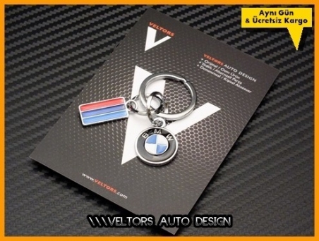 BMW M Logo Amblem Özel Krom 3d Flag BMW M Anahtarlık