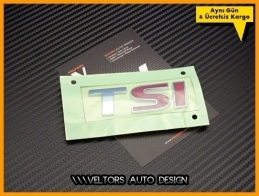 VW TSI Arka Bagaj Yazı Logo Amblem