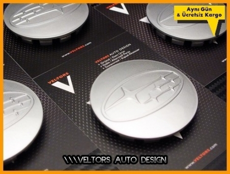 Subaru Logo Amblem Jant Göbeği Göbek Kapak Seti