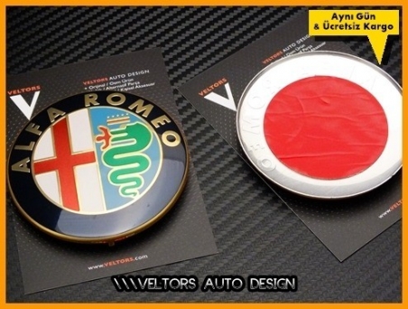 Alfa Romeo Ön Kaput Arka Bagaj Logo Amblem Seti