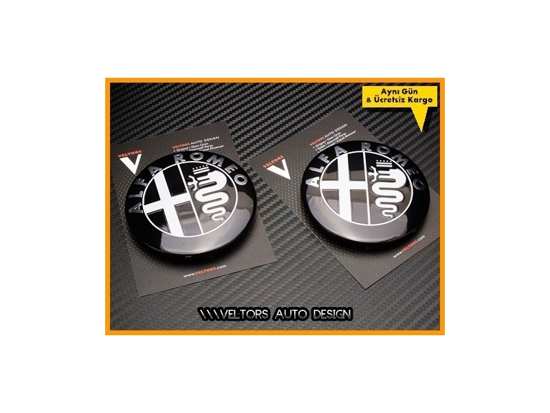 Alfa Romeo Ön Kaput Arka Bagaj Logo Amblem Seti