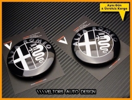 Alfa Romeo Ön Kaput Arka Bagaj Logo Amblem Seti
