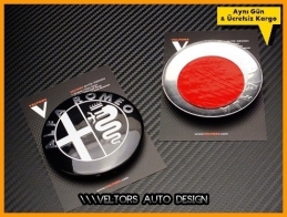 Alfa Romeo Ön Kaput Arka Bagaj Logo Amblem Seti
