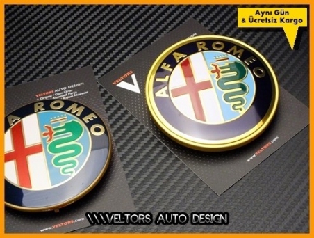Alfa Romeo Ön Kaput Arka Bagaj Logo Amblem Seti