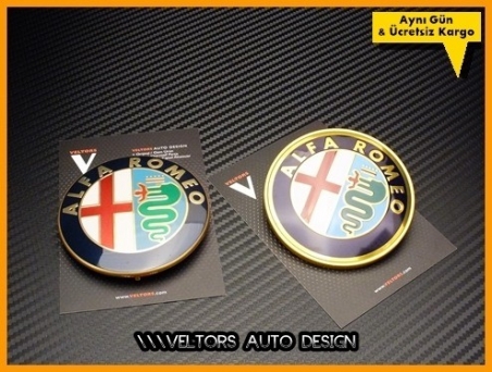 Alfa Romeo Ön Kaput Arka Bagaj Logo Amblem Seti