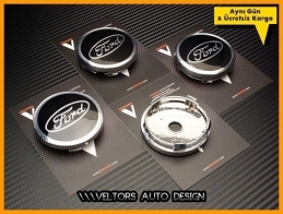 Ford Logo Amblem Jant Göbeği Göbek Kapak Seti