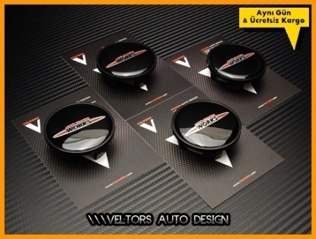 Mini John Cooper Works Logo Amblem Göbeği Göbek Kapak Seti