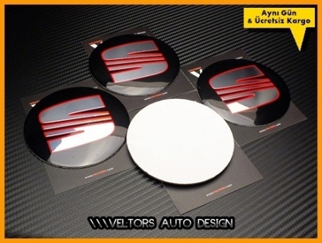 Seat Logo Amblem Jant Göbeği Göbek Kapak Logo Amblem Seti