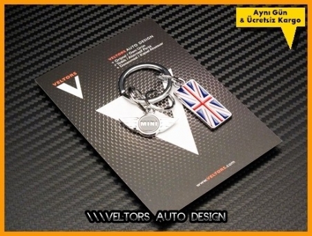 Mini Logo Amblem Flag Wings Anahtarlık