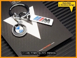 BMW M Logo Amblem Özel Krom 3d BMW M Anahtarlık