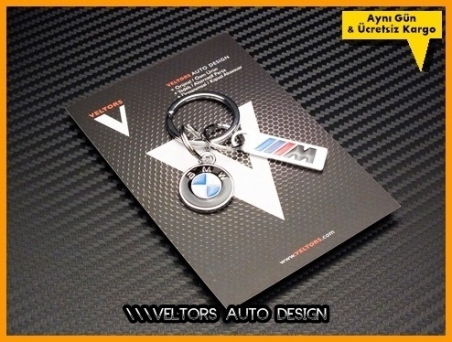 BMW M Logo Amblem Özel Krom 3d BMW M Anahtarlık