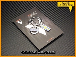 Volvo Logo Amblem Özel Krom 3D Anahtarlık