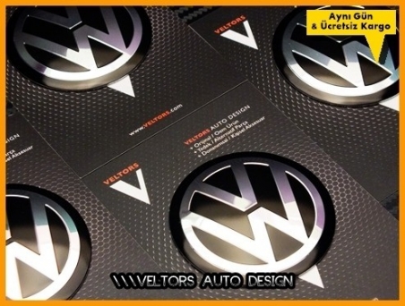 VW Logo Amblem Jant Göbeği Göbek Kapak Logo Amblem Seti