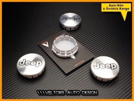 Jeep Logo Amblem Jant Göbeği Jeep Göbek Kapak Seti