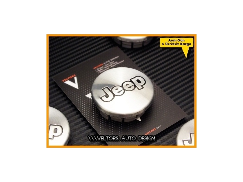 Jeep Logo Amblem Jant Göbeği Jeep Göbek Kapak Seti