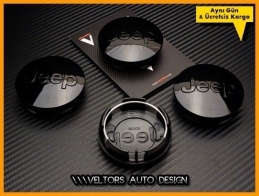 Jeep Logo Amblem Jant Göbek Kapak Seti