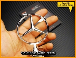 Mercedes Ön Kaput Yıldız Logo Amblem Mercedes Ön Kaput Yıldız Logo Amblem
