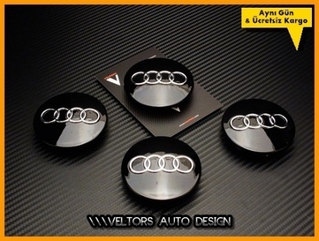 Audi Logo Amblem Jant Göbeği Göbek Kapak Seti