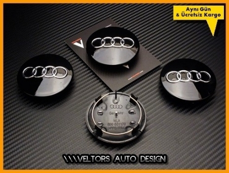 Audi Logo Amblem Jant Göbeği Göbek Kapak Seti