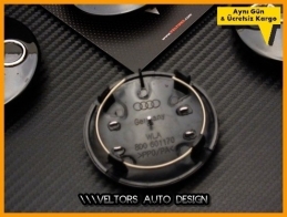 Audi Logo Amblem Jant Göbeği Göbek Kapak Seti