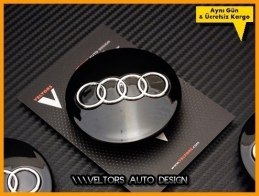 Audi Logo Amblem Jant Göbeği Göbek Kapak Seti