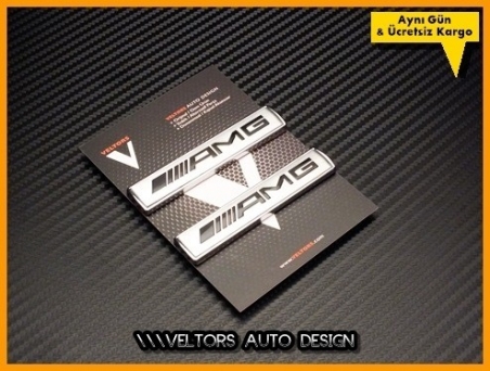 Mercedes AMG Edition AMG Yan Logo Amblem Seti
